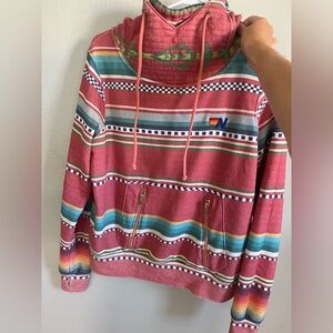 Aviator Nation Ninja Hoodie in Tulum Boho Aztec